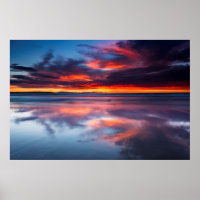 Coucher de soleil sur les îles Anglo-Normandes, CA