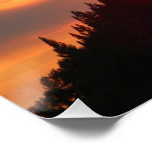 Poster Coucher de soleil sur les montagnes... (Coin)