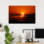 Poster Coucher de soleil sur les nuages (Bureau à domicile)