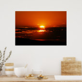 Poster Coucher de soleil sur les nuages (Cuisine)
