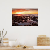 Poster Coucher De Soleil Sur Les Piscines De Marée (Cuisine)