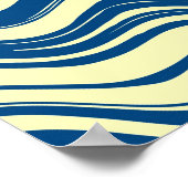 Poster Coucher de soleil sur les vagues (Coin)