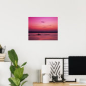 Poster Coucher de soleil sur l'île de Skye, de Mallaig, (Bureau à domicile)