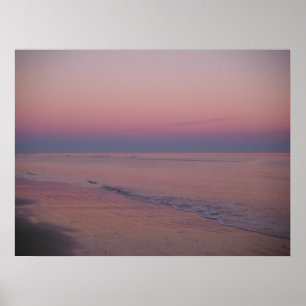 Poster Coucher de soleil sur l'île de Sullivan, SC