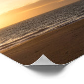 Poster Coucher de soleil sur l'océan (Coin)