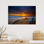 Poster Coucher de soleil sur l'océan Pacifique (Cuisine)