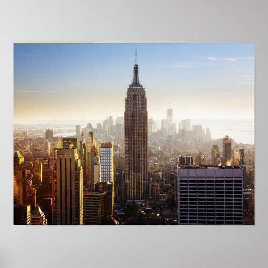 Poster Coucher de soleil sur Manhattan (Devant)