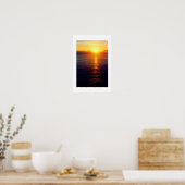 Poster Coucher de soleil sur mer (Cuisine)