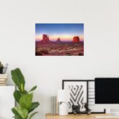 Poster Coucher de soleil sur Monument Valley Arizona (Bureau à domicile)