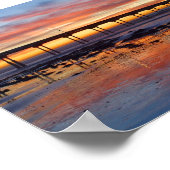Poster Coucher De Soleil Sur Ocean Beach (Coin)