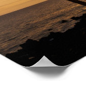 Poster Coucher de soleil sur palmier (Coin)