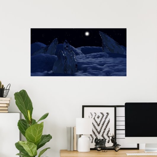 Poster Coucher de soleil sur Pluto (Bureau à domicile)