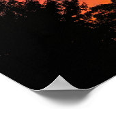 Poster Coucher de soleil sur un champ (Coin)