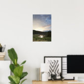 Poster Coucher De Soleil Sur Un Étang Bruyant (Bureau à domicile)