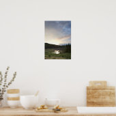 Poster Coucher De Soleil Sur Un Étang Bruyant (Cuisine)