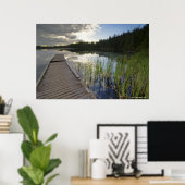 Poster Coucher De Soleil Sur Un Petit Lac (Bureau à domicile)