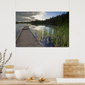 Poster Coucher De Soleil Sur Un Petit Lac (Cuisine)
