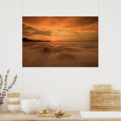 Poster Coucher De Soleil Sur Une Plage Thaï (Cuisine)