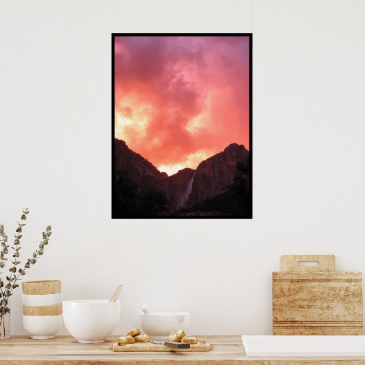 Poster Coucher de soleil sur Upper Falls (Cuisine)