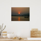 Poster Coucher de soleil sur West Lake (Cuisine)
