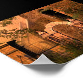 Poster Coucher de soleil toscan (Coin)