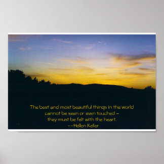 Poster Coucher de soleil toscan