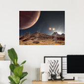 Poster Coucher de soleil triple (Bureau à domicile)