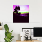 Poster Coucher de soleil tropical (Bureau à domicile)