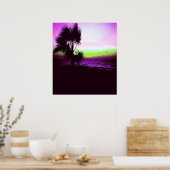 Poster Coucher de soleil tropical (Cuisine)