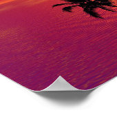 Poster Coucher de soleil tropical (Coin)