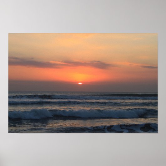 Poster Coucher de soleil tropical (Devant)