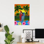Poster Coucher de soleil tropical (Bureau à domicile)