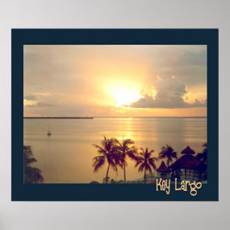 Poster Coucher de soleil tropical