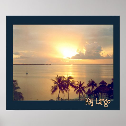 Poster Coucher de soleil tropical (Devant)