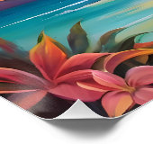 Poster Coucher de soleil tropical (Coin)