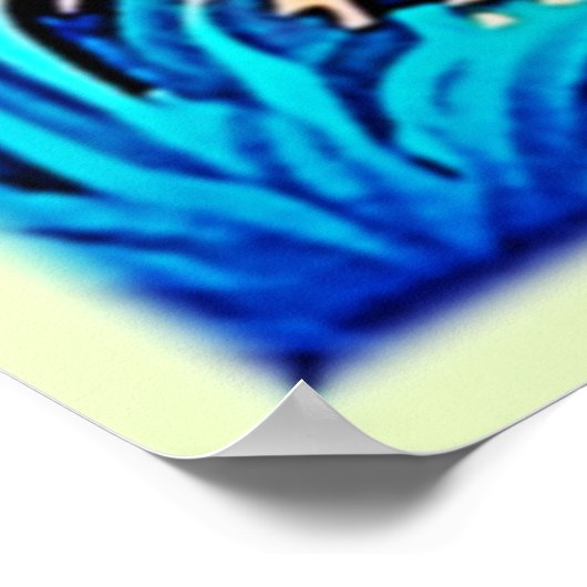 Poster Coucher de soleil tropical vif (Coin)