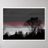 Poster Coucher de soleil unique (Devant)