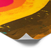 Poster Coucher de soleil vibrant au Cap-Vert (Coin)