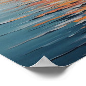 Poster Coucher De Soleil Vibrant Sur Des Eaux Tranquilles (Coin)