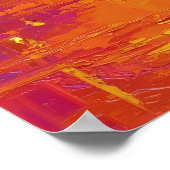 Poster Coucher de soleil vibrant sur la skyline néo-expre (Coin)