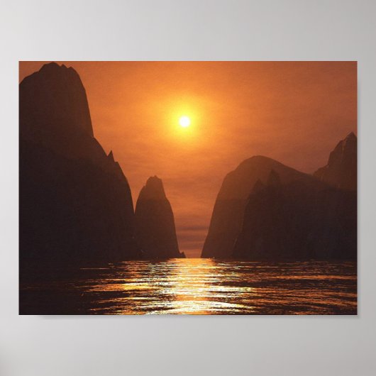 Poster Coucher de soleil vietnamien (Devant)