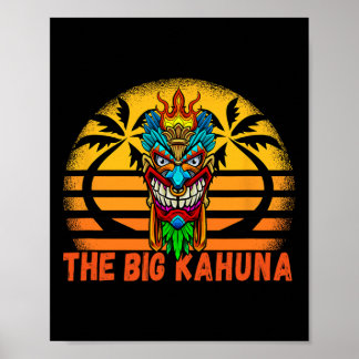 Poster Coucher de soleil Vintage rétro Big Kahuna Masque
