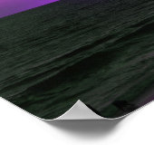 Poster coucher de soleil violet (Coin)