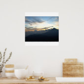 Poster Coucher de soleil volcanique (Cuisine)