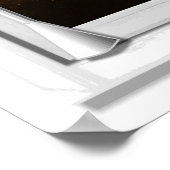 Poster Coucher De Soleil Vue Mer Fenêtre Faux Avec Aveugl (Coin)