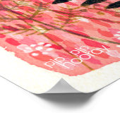 Poster Coucher de soleil Wild Field Artiste aquarelle Pei (Coin)