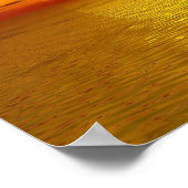 Poster Coucher de soleil Zen Orange Jaune Océan Amour Pai (Coin)