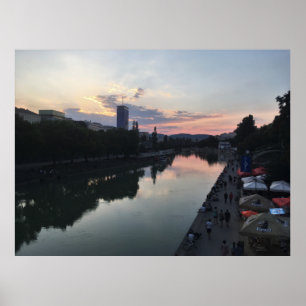 Poster Coucher du Danube