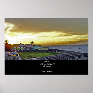 Poster Coucher du soleil