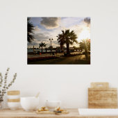 Poster Coucher du soleil (Cuisine)